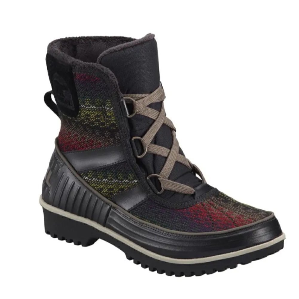 Sorel Tivoli II women 7 winter boot black multicolored